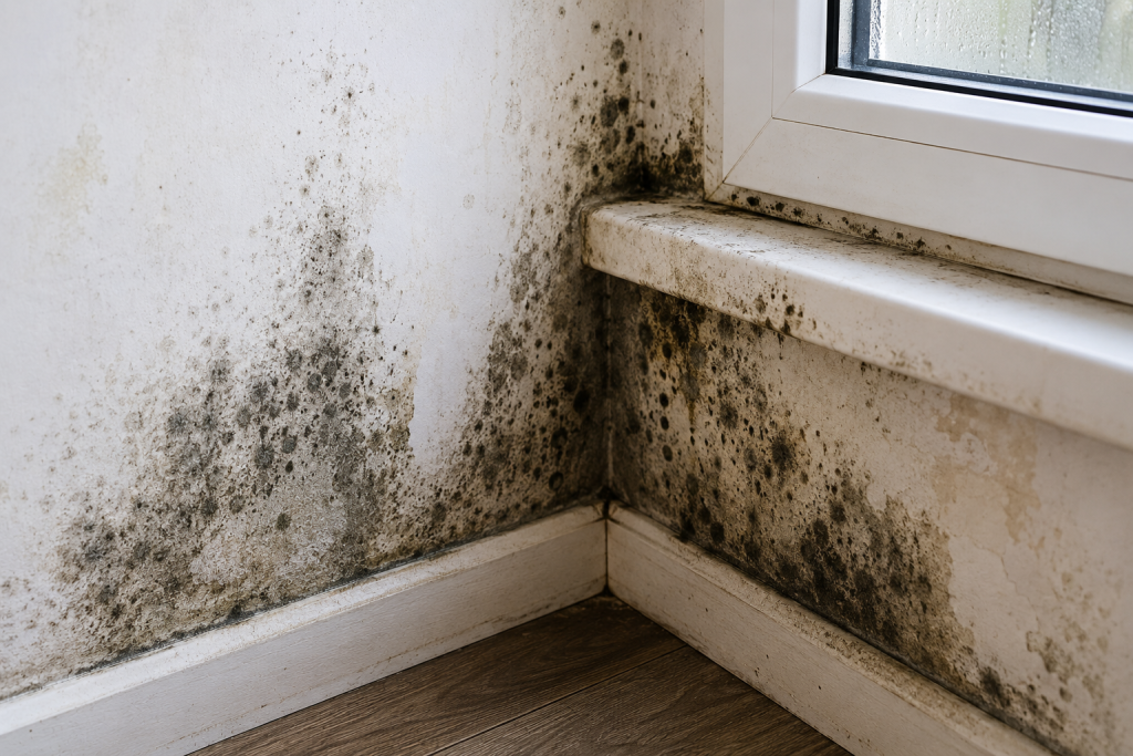 mould on wall of property
